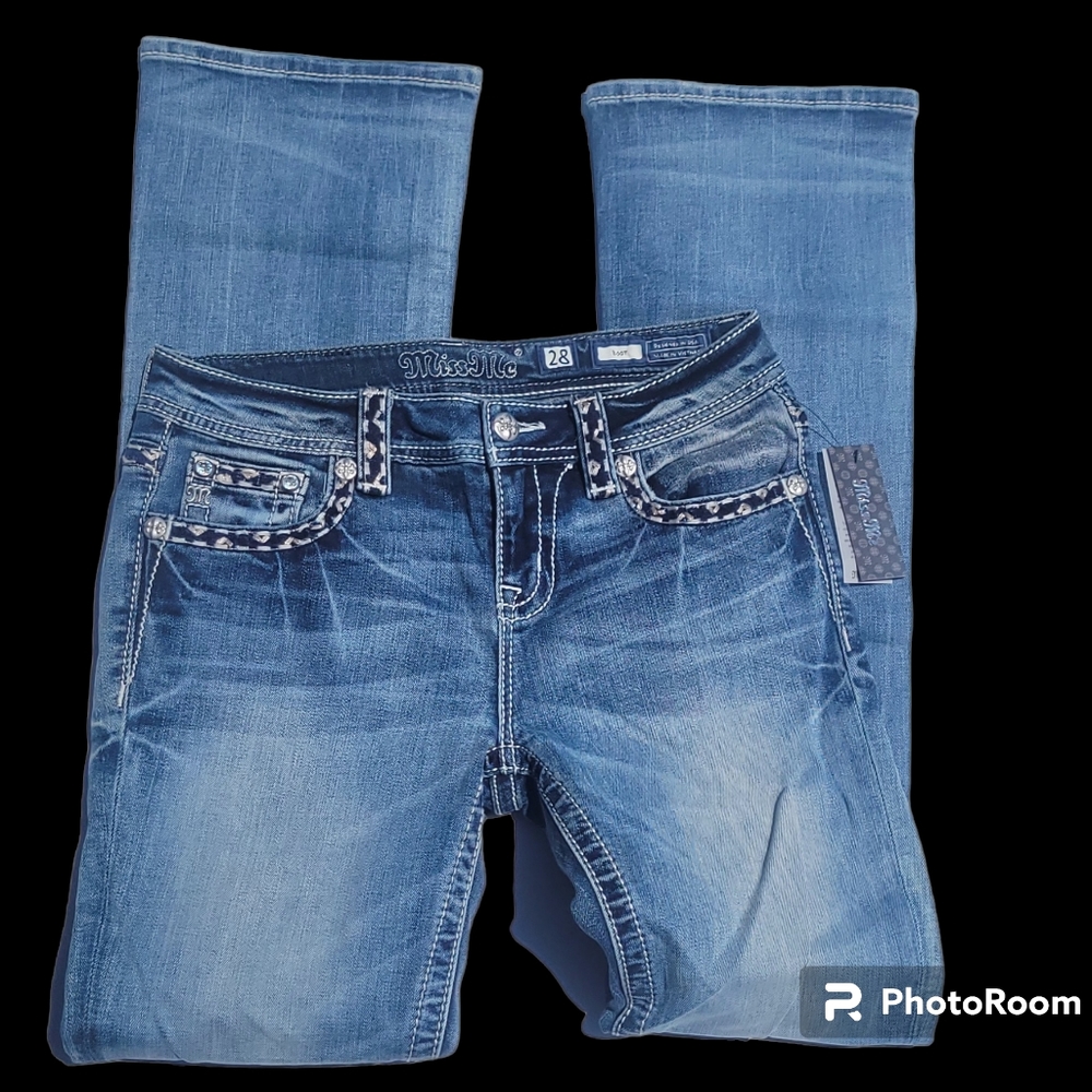 Miss Me Denim Jeans (Boot),  Size 28x34, Style M5014B278, New with Tag